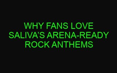 Why Fans Love Saliva’s Arena-Ready Rock Anthems