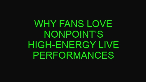 Why Fans Love Nonpoint’s High-Energy Live Performances